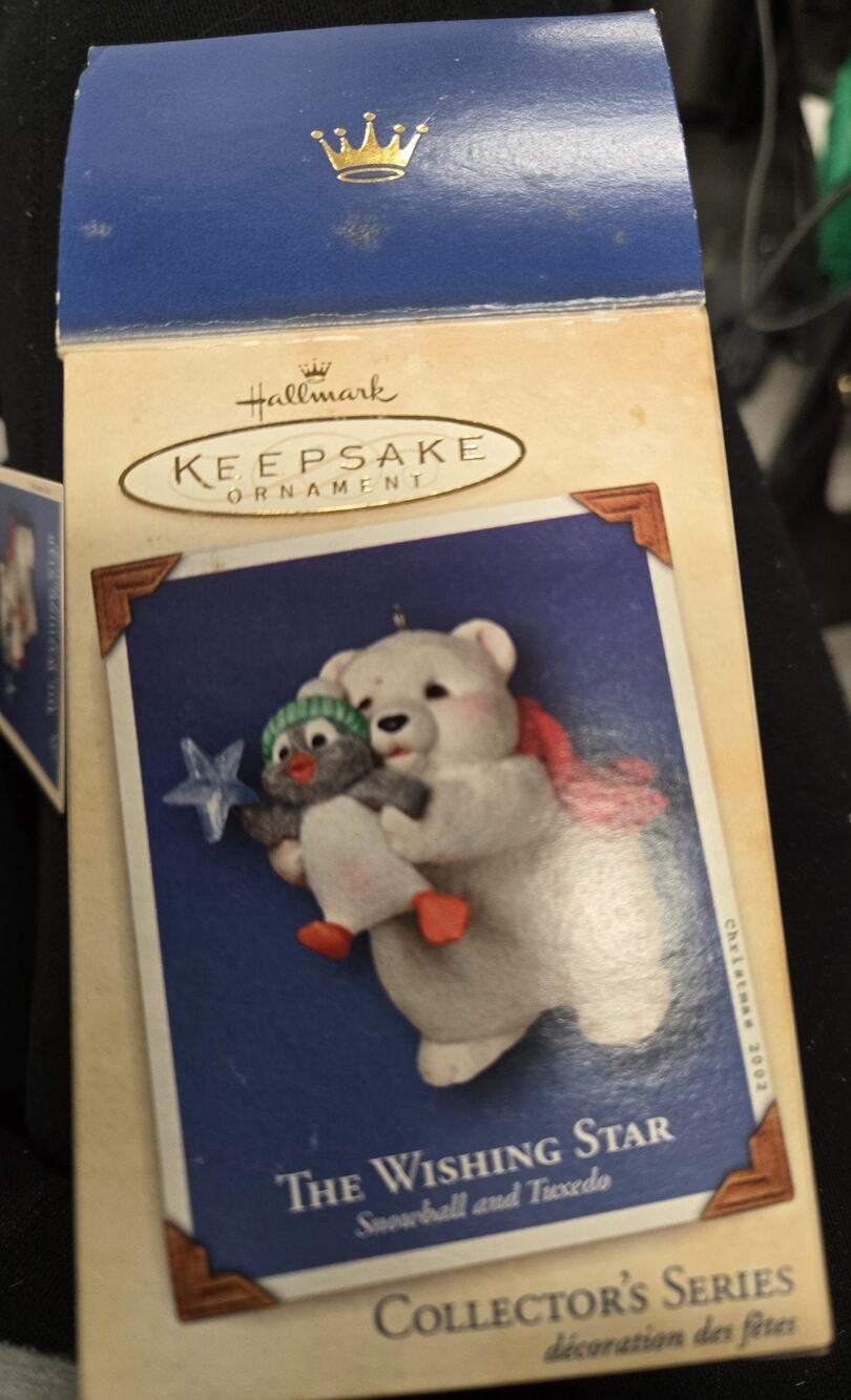 Hallmark Ornament Snowball and Tuxedo 2002 2nd in Series The Wishing Star
